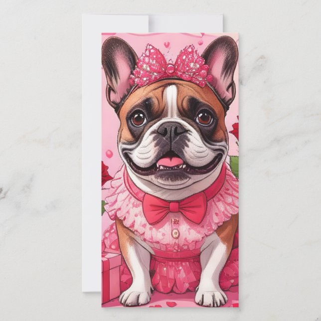 Save The Date Bouledogue français amoureux (Devant)