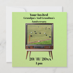 Save The Date Boules De Pelouse vintages Sur Telly, Anniversaire