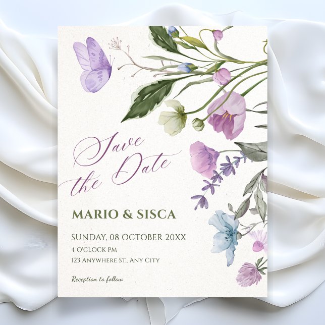 Save The Date Branche florale  (Créateur téléchargé)