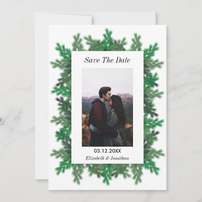 Save The Date Branches de l'arbre d'hiver (Devant)