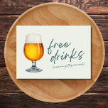 Save The Date Brasserie Funny Boissons gratuites Mariage photo<br><div class="desc">Célébrez l'amour et le rire avec notre Brasserie Funny Boissons gratuites Mariage Sauvez la Date! Si vous avez l'intention d'échanger des voeux dans une brasserie et de rêver d'une ambiance décontractée mais joyeuse pour votre grand jour, ne cherchez pas plus loin. Le recto de notre save the date déclare audacieusement...</div>