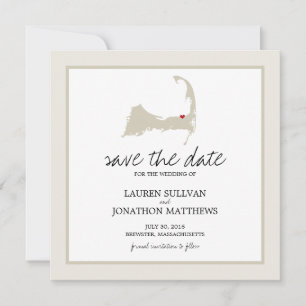 Save The Date Brewster Cape Cod Wedding Enregistrer la date