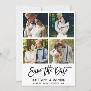 Save The Date Brosse moderne Script 4 photo