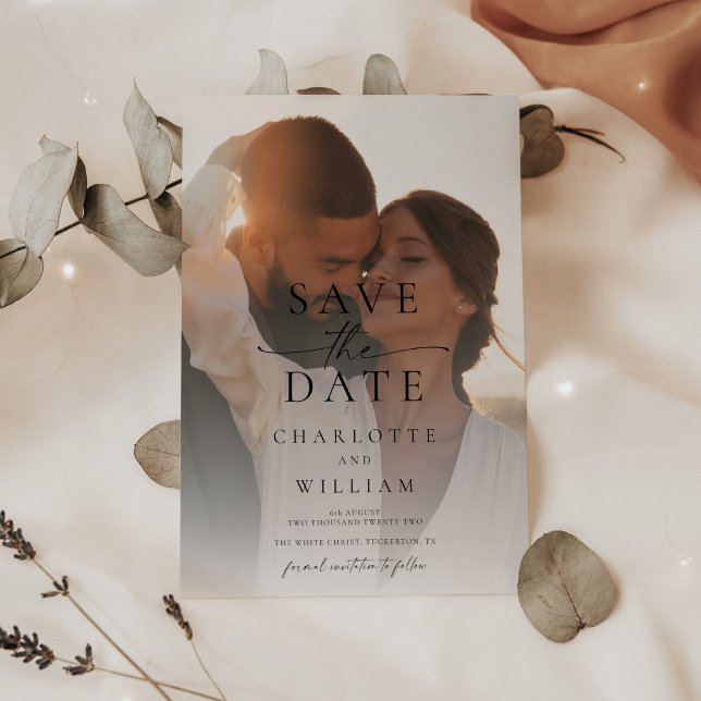 Save The Date Budget 2 Photo simple Mariage (Créateur téléchargé)