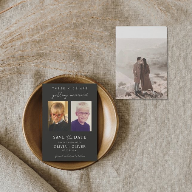 Save The Date Budget, minimalist these kids are getting married  (Créateur téléchargé)