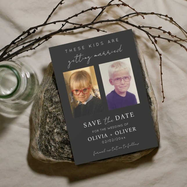 Save The Date Budget, minimalist these kids are getting married  (Créateur téléchargé)