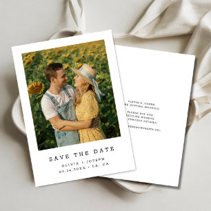 Save The Date Budget rustique Mariage romantique Tournesol photo