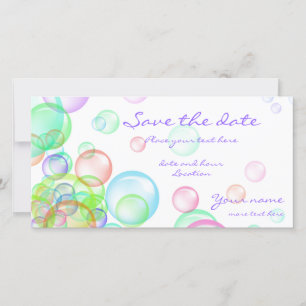 Save The Date Bulles de savon