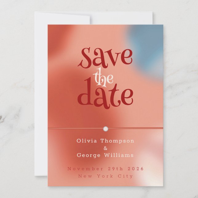 Save The Date Bulles Whimsical de l'Amour : Conte de Fée (Devant)
