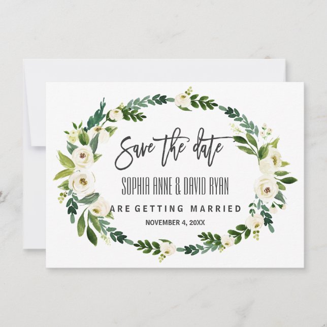 Save The Date Burgundy Marsala Floral Écriture Manuscrite Save T (Devant)