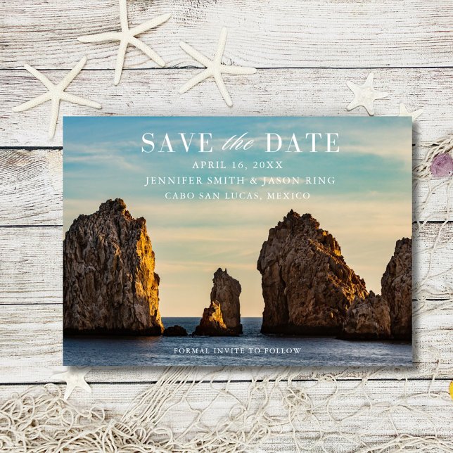 Save The Date Cabo San Lucas Mexique Mariage Enregistrer La Date (Cabo San Lucas Mexico Wedding Save The Date)