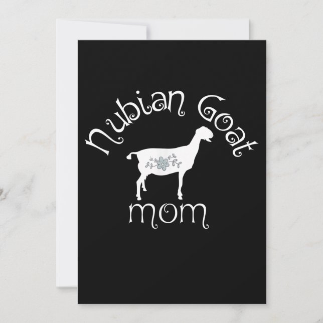 Save The Date Cadeau maman chèvre Nubian (Devant)