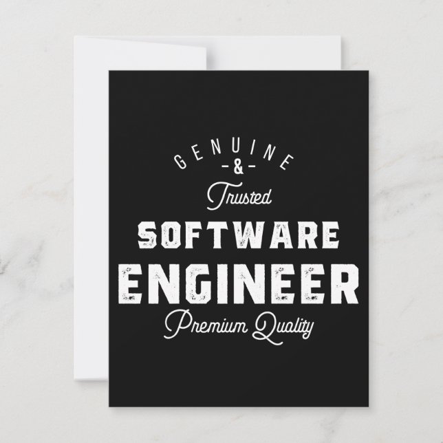 Save The Date Cadeau pour ingénieur logiciel (Devant)