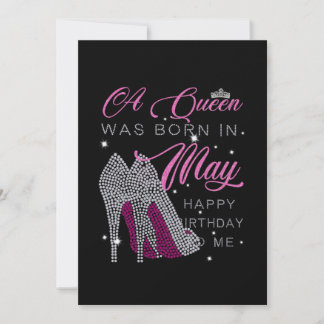 Save The Date Cadeaux d'anniversaire | Une Reine Est Née En Mai