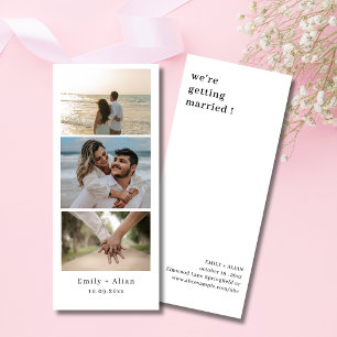 Save The Date Cadre de bande de photomaton de mariage minimalist