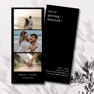 Save The Date Cadre de bande de photomaton de mariage minimalist