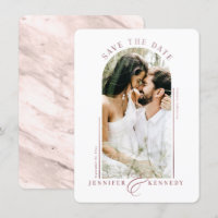 Cadre photo moderne en arc Rose Dusty Retour