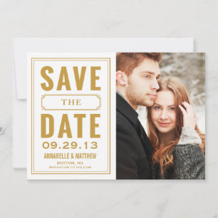 Save The Date Cadre vintage Enregistrer la date de publication
