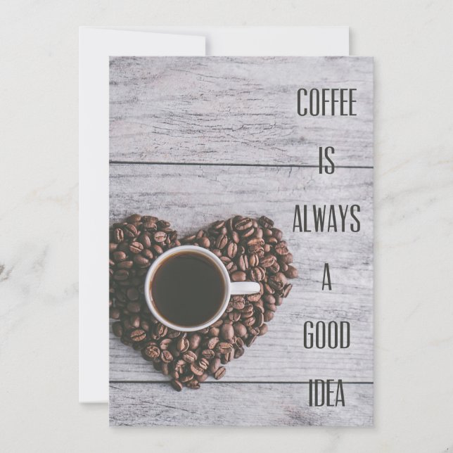 Save The Date Café Lover Café Sont Toujours De Bonnes Idées (Devant)