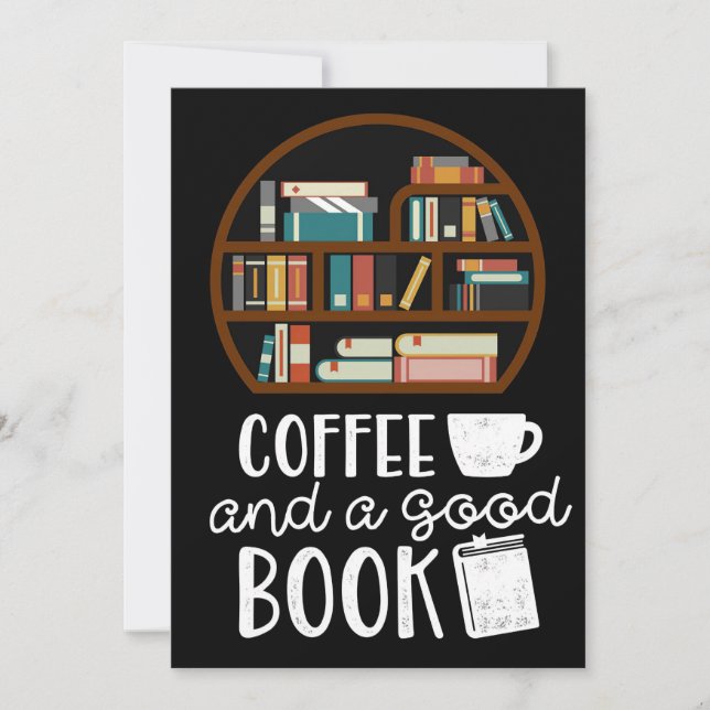 Save The Date Café Lover Et Bons Livres (Devant)