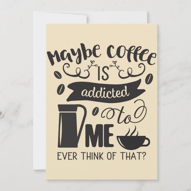 Save The Date Café Lover Le Café Est Addictible À Moi (Devant)