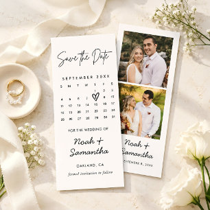 Save The Date Calendrier de mariage minimaliste moderne simple