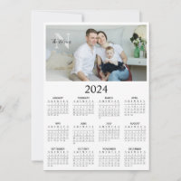 Calendrier du monogramme photo 2024