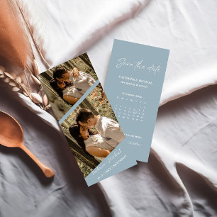 Save The Date Calendrier Mariage Photo cadre bande de cabine Enr