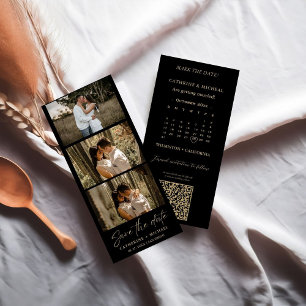 Save The Date Calendrier Mariage Photo cadre de bande de cabine 