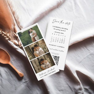Save The Date Calendrier Mariage Photo cadre de bande de cabine