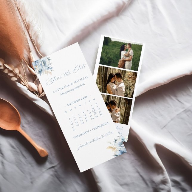 Save The Date Calendrier Mariage Photo cadre de bande de cabine  (Créateur téléchargé)