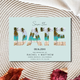 Save The Date California Beach Photo Wedding Enregistrer la date