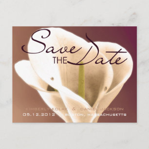 Save The Date Calla Lillies • Réservez la date