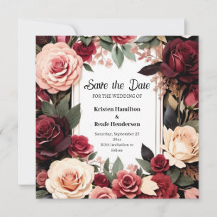 Save The Date Calligraphie Bourgogne Beauté