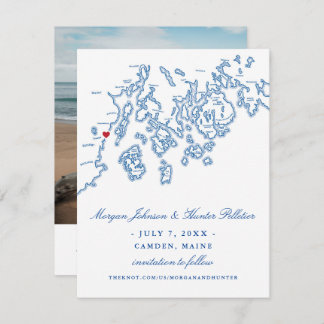 Save The Date Camden Maine Photo Enregistrer la date - Penobscot