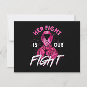 Save The Date Cancer du sein Son combat est notre combat Cancer