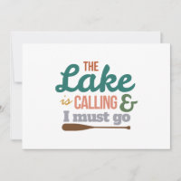 Canoë Le Lac Appelle Et Je Dois Aller Idée Cadeau