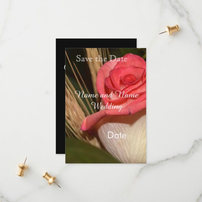 Save the date card (Devant/Arrière en situation)