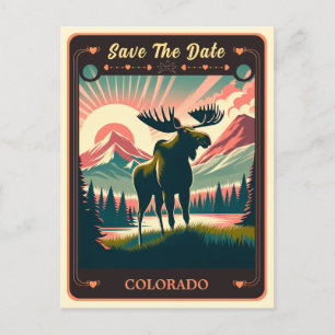 Save the date   Carte postale Invitation Colorado