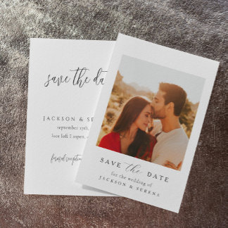 Save The Date Carton d'invitation de mariage "Je sauvegarde" Mar