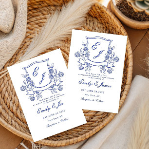 Save The Date carton d'invitation de mariage victorien à armoiri