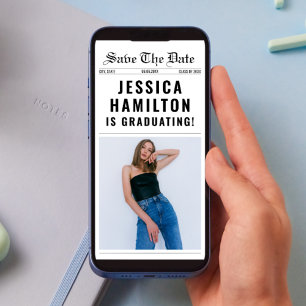 Save The Date Catégorie Unique De Journaux De 2025 Graduation Ph