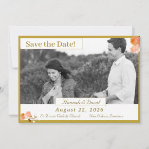 Save The Date Catholique Terracotta Rose Appartement Enregistrer