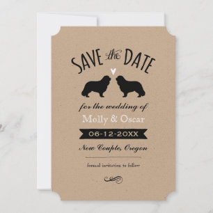 Save The Date Cavalier King Charles Wedding Sauvez la date