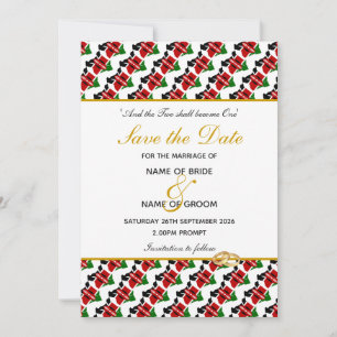 Save The Date Célébration de mariage chrétien au KENYA