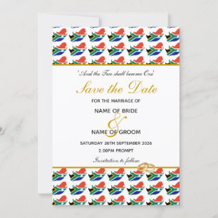 Save The Date Célébration spéciale de mariage chrétien en AFRIQU