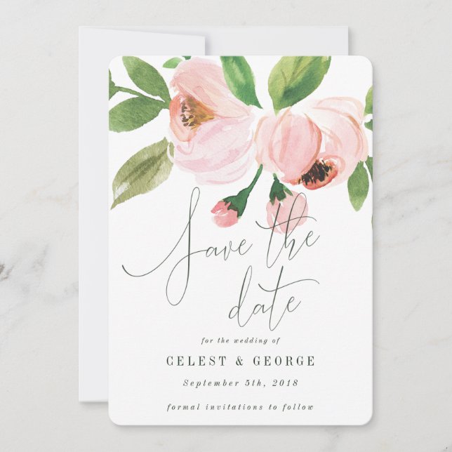 SAVE THE DATE CÉLÉBRER LA COULEUR D'EAU ENREGISTRER LA DATE INVI (Devant)