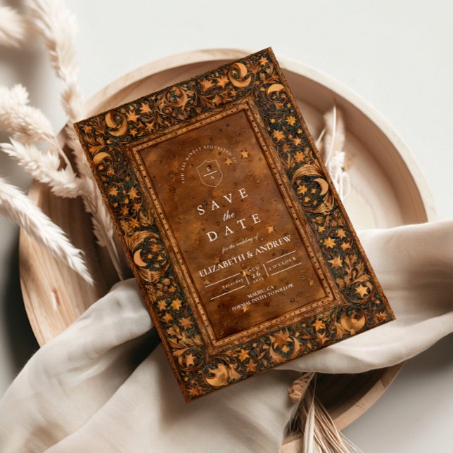 Save The Date Celestial Gothic Baroque Wedding (Créateur téléchargé)