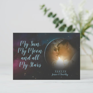 Save The Date Celestial Photo Thank You Cards