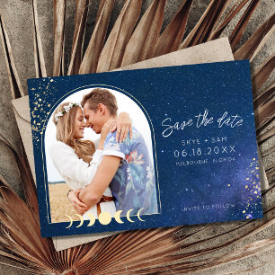 Save The Date Celestial Starry Sky Mariage photo romantique